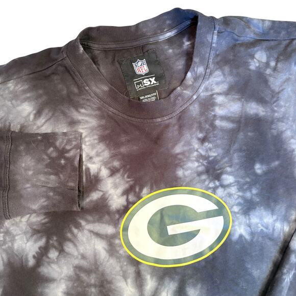 NFL MSX Green Bay Packers Tie Dye Women's Sweatshirt Sz XXL - Picture 1 of 8